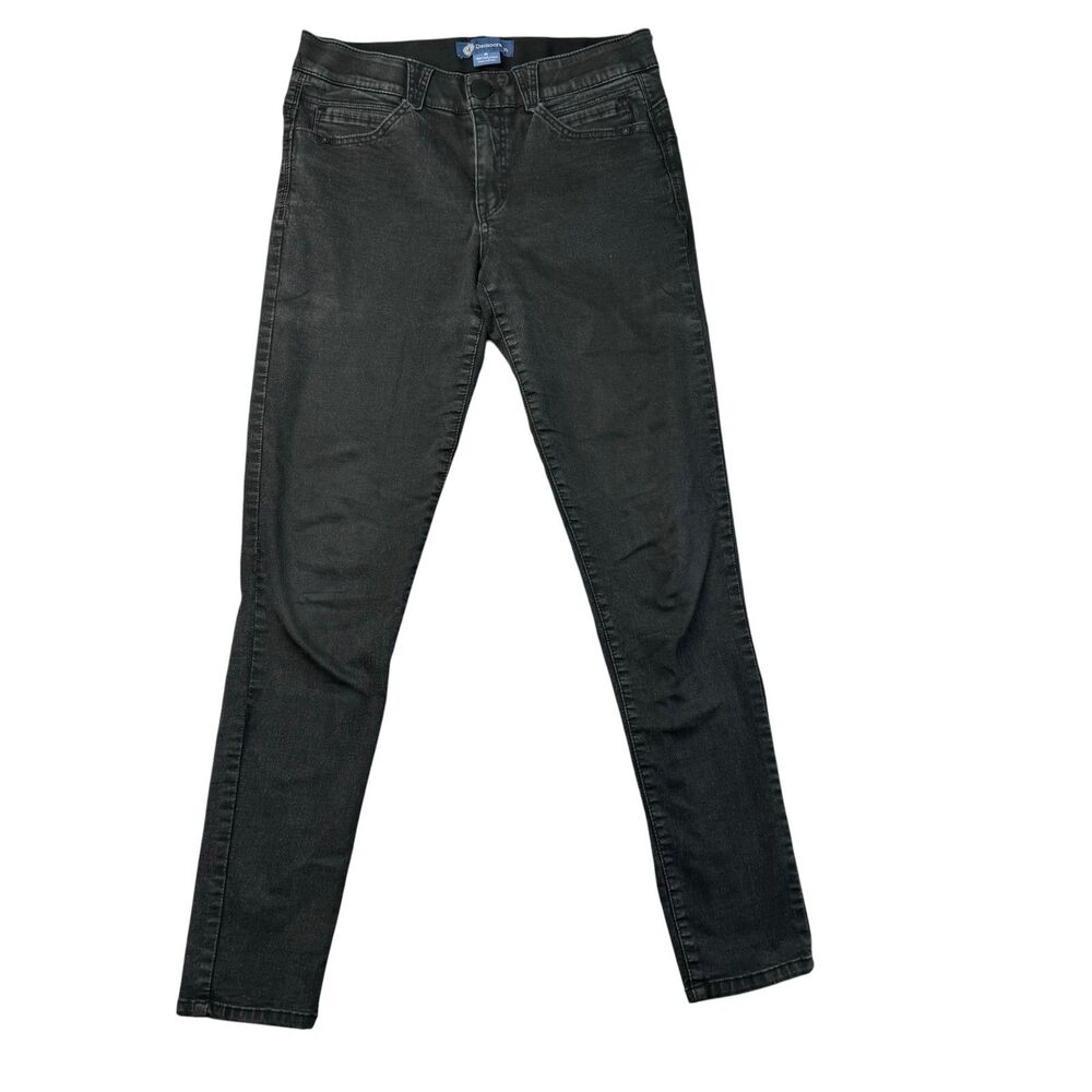 Democracy Jeans Women's 8 Black Ab Solution Dark Wash Denim Stretch Cotton Pants